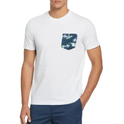 Jersey Woven Pocket Island Tee