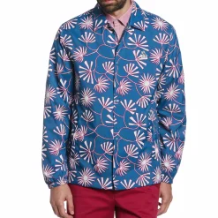Leaf Print Rain Jacket