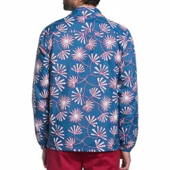 Leaf Print Rain Jacket
