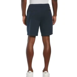 Linen Blend Drawstring Shorts
