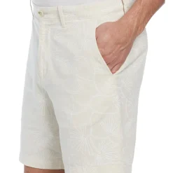 Linen Blend Floral Print Short