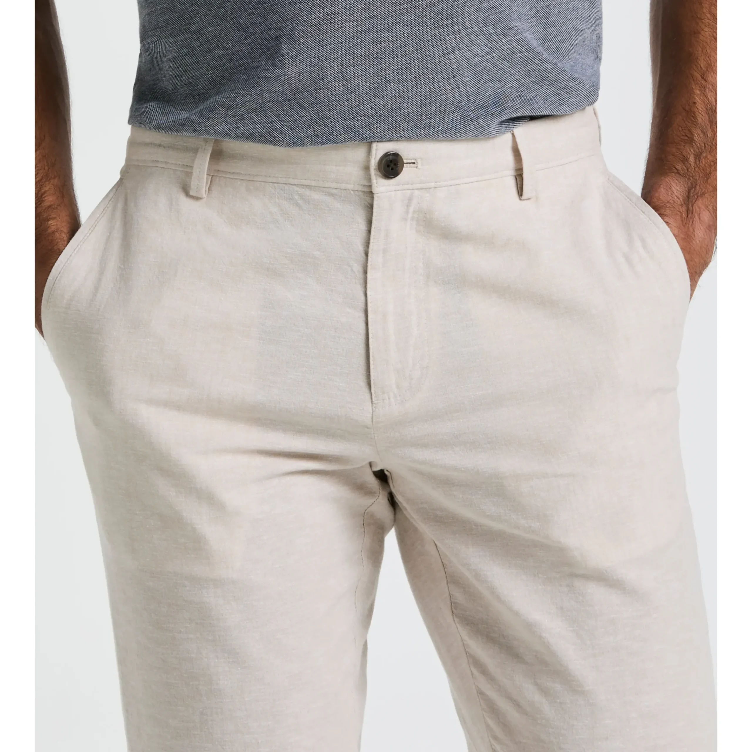 Linen Slim Fit Chino Pants