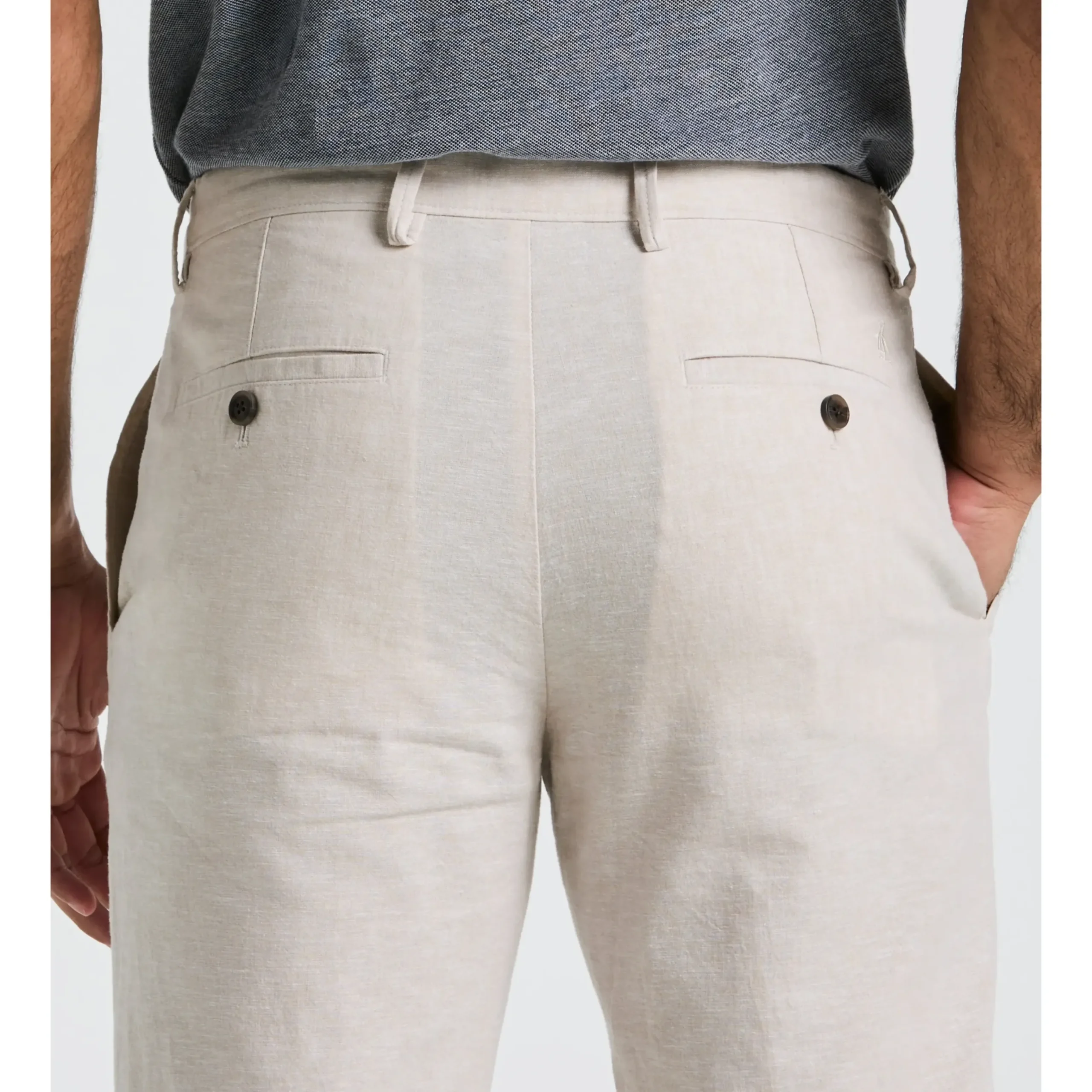 Linen Slim Fit Chino Pants