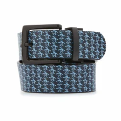 Logo Patterned Reversible Belt