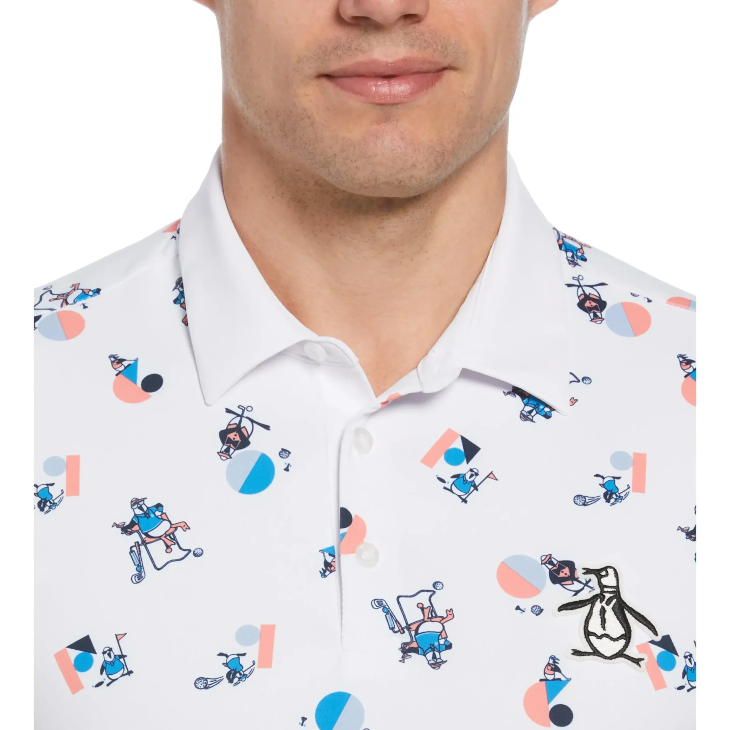 Memphis Pete Print Golf Polo