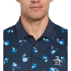 Memphis Pete Print Golf Polo