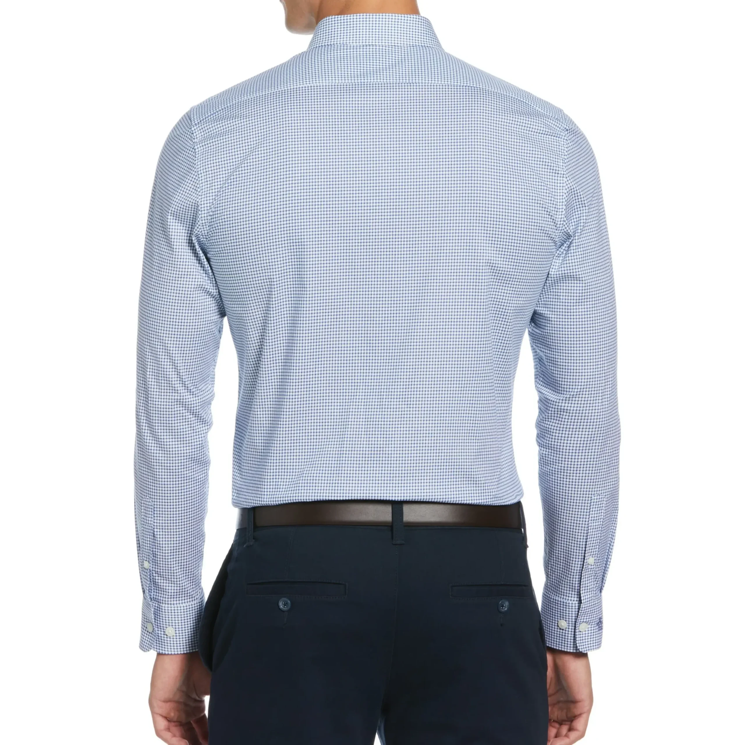 Micro Check Print Dress Shirt