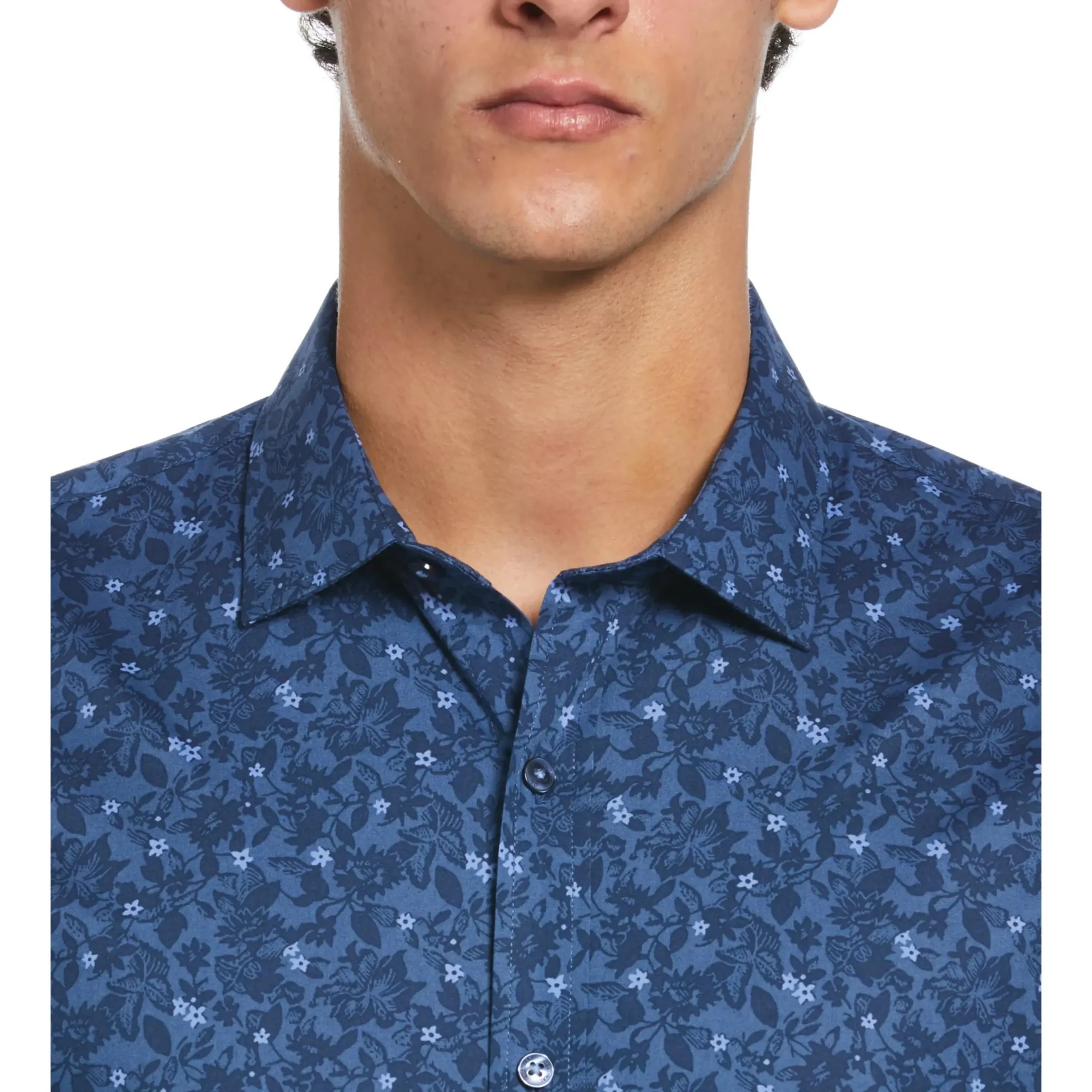 Night Floral Print Dress Shirt