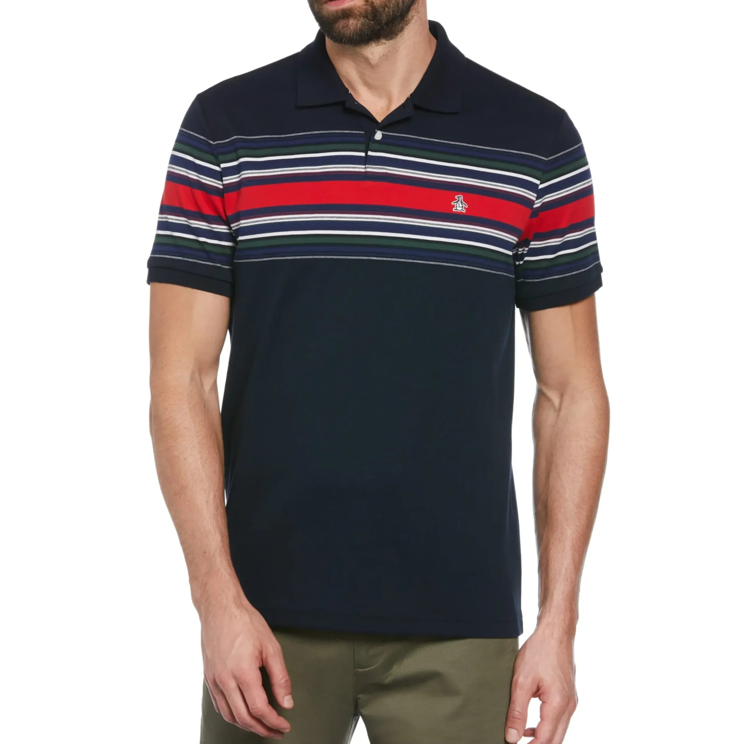 Organic Cotton Chest Stripe Polo