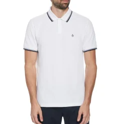 Organic Cotton Pique Polo with Tipped Collar