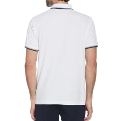 Organic Cotton Pique Polo with Tipped Collar