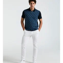 Palm Jacquard Front Polo