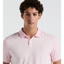 Palm Jacquard Front Polo