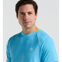 Performance Ventilated Blocked Tennis Crew Tee