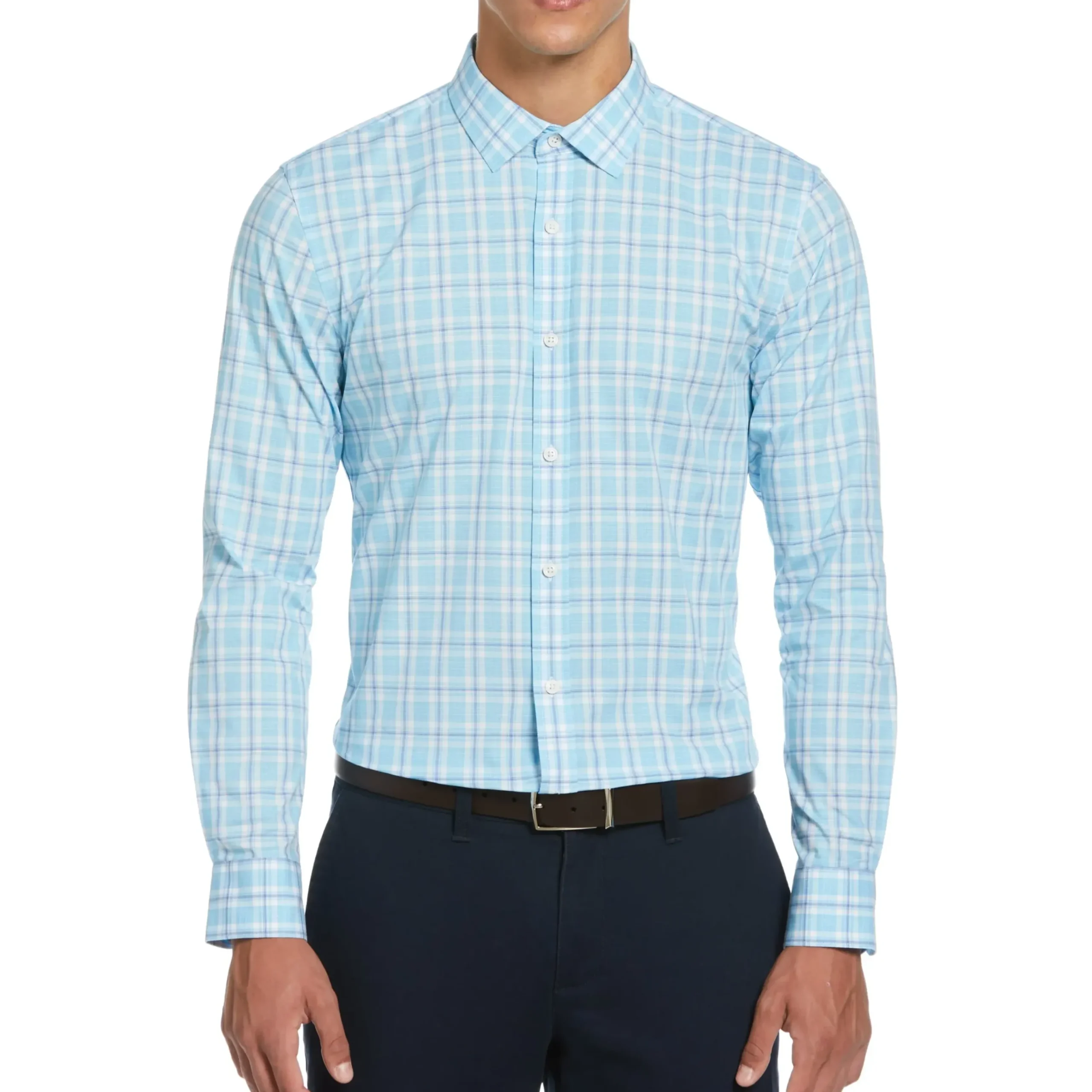 Plaid Print Dress Shirt