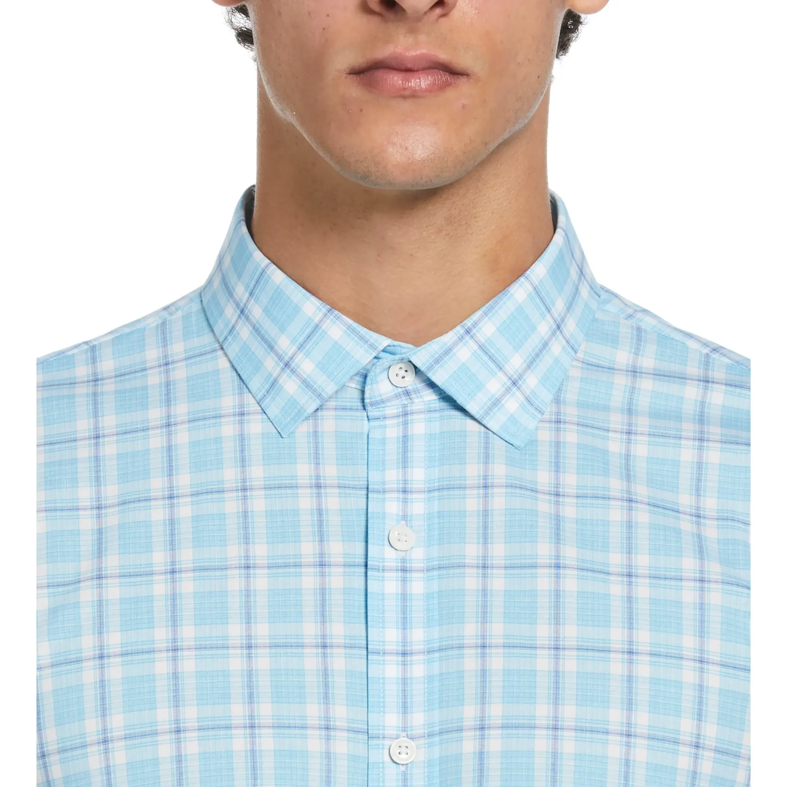 Plaid Print Dress Shirt