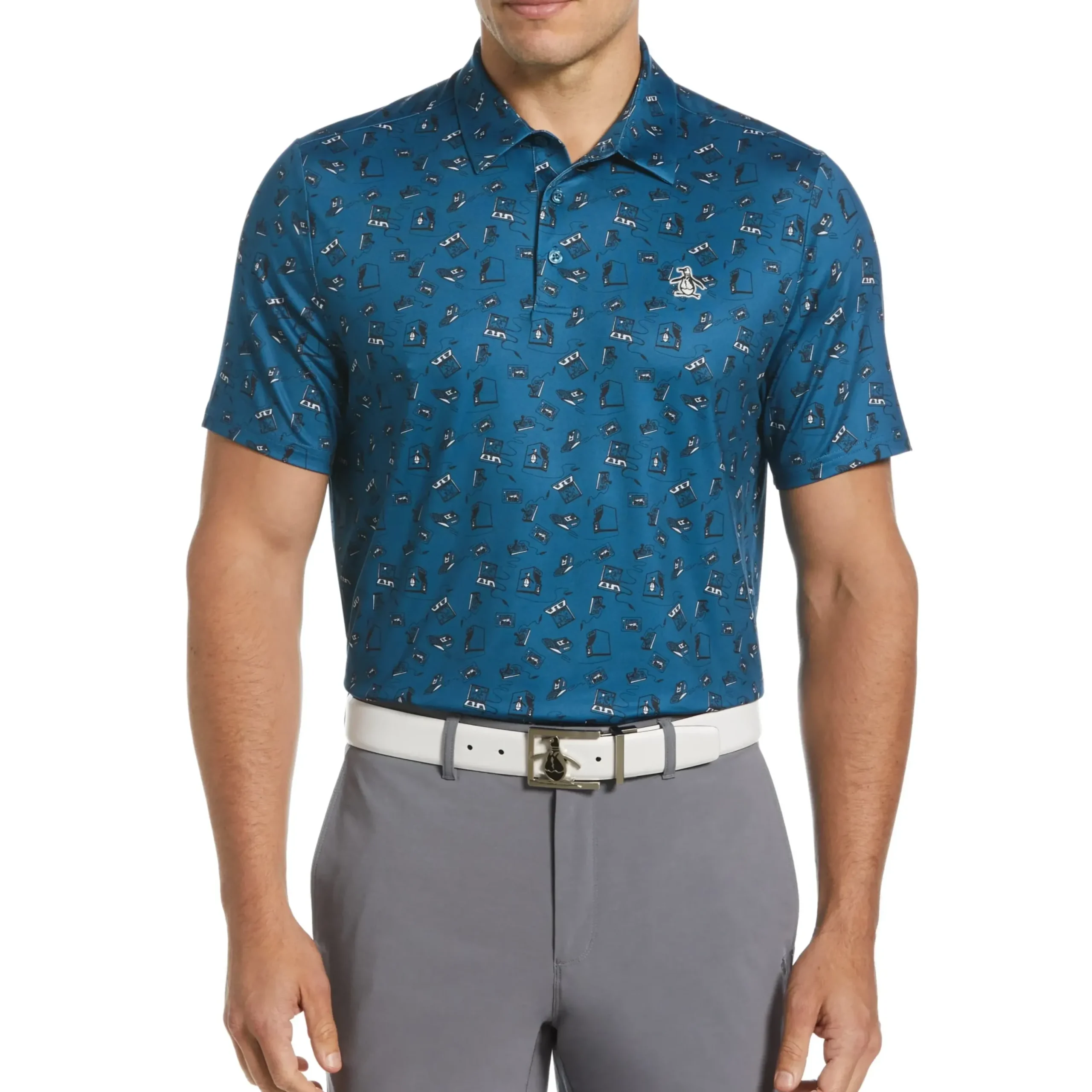 Retro Arcade Print Polo