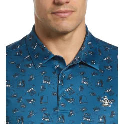 Retro Arcade Print Polo
