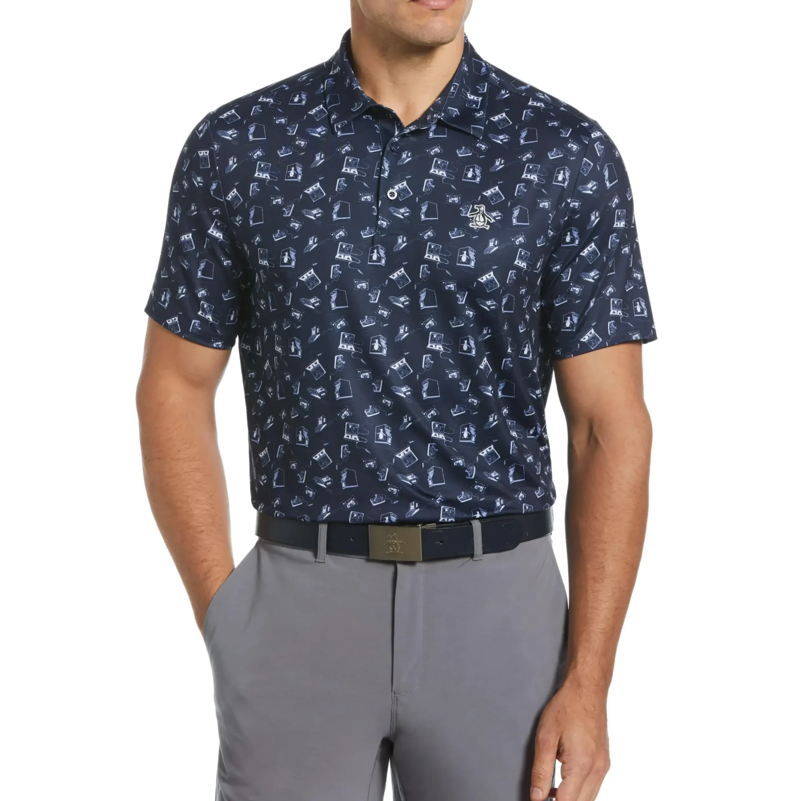 Retro Arcade Print Polo