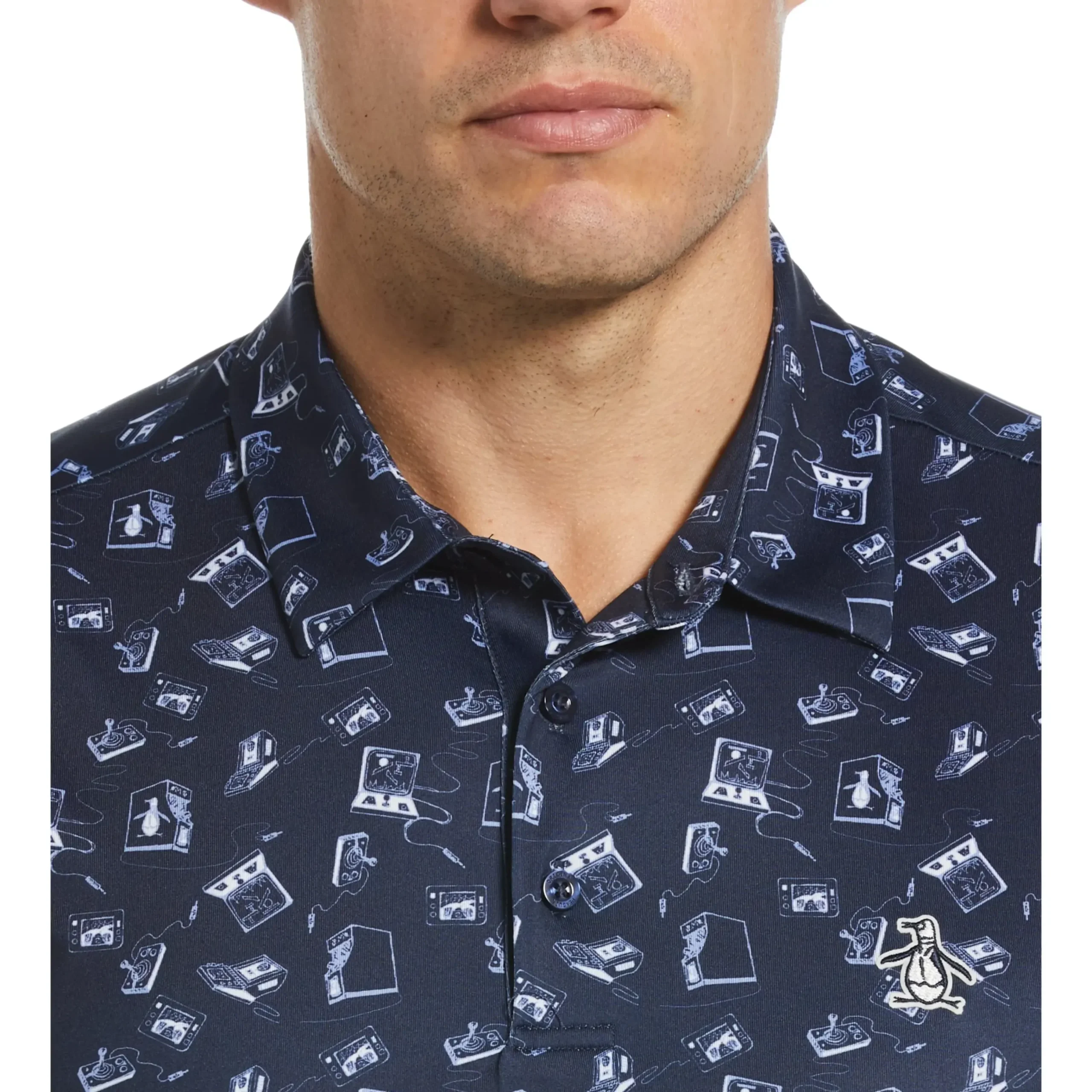 Retro Arcade Print Polo