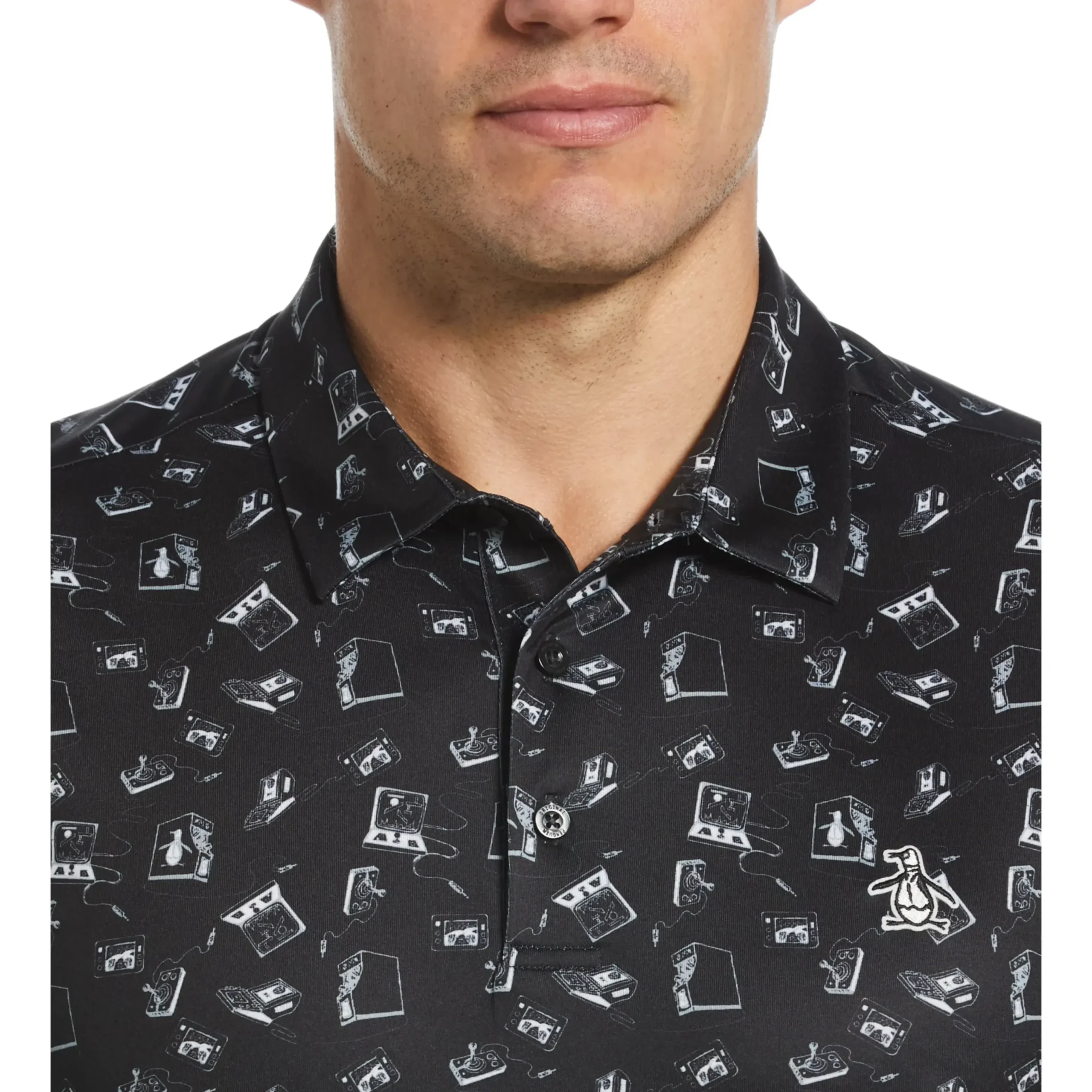 Retro Arcade Print Polo