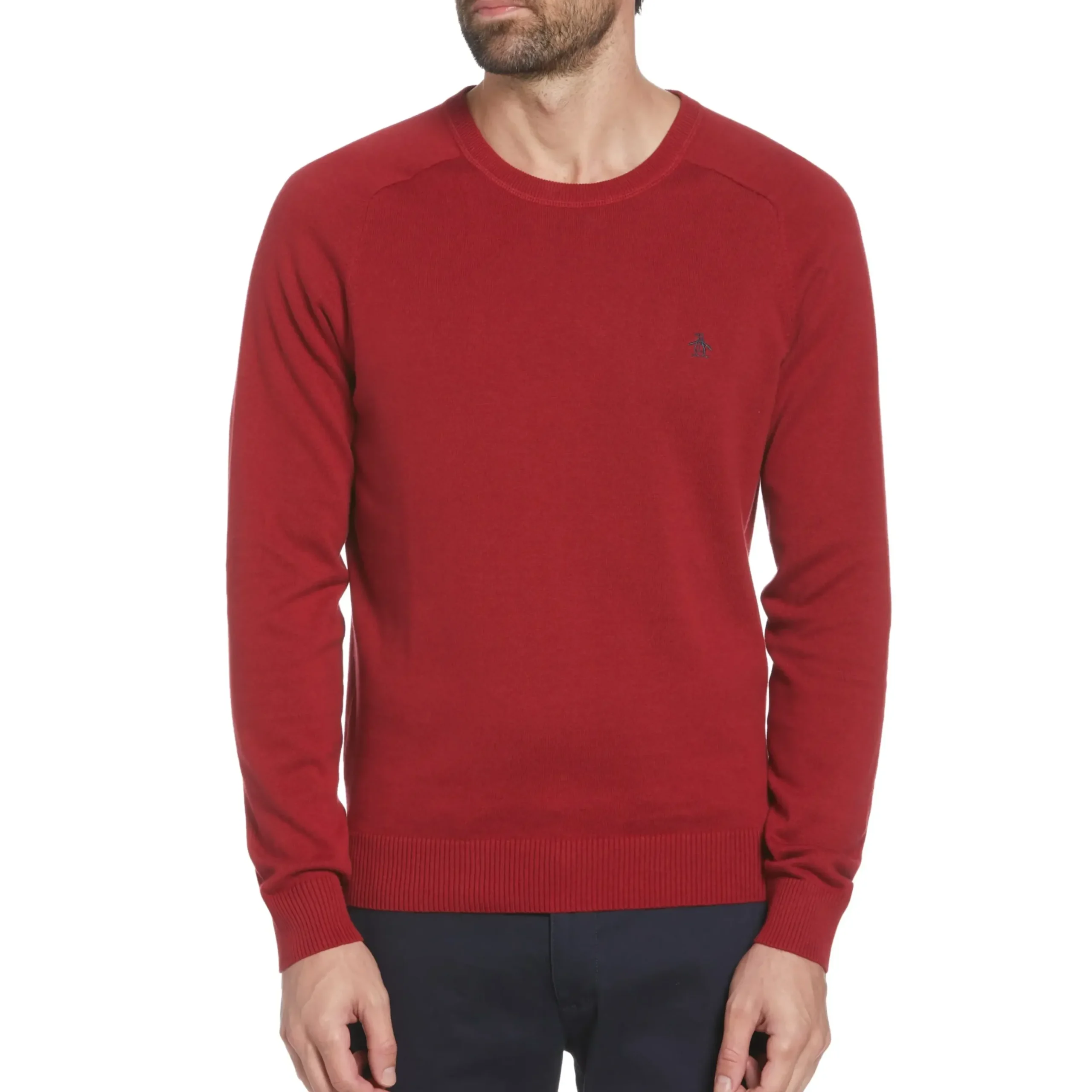 Ribbed Cuff Crew Neck Sweater