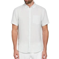 Short Sleeve Washed Linen Shirt