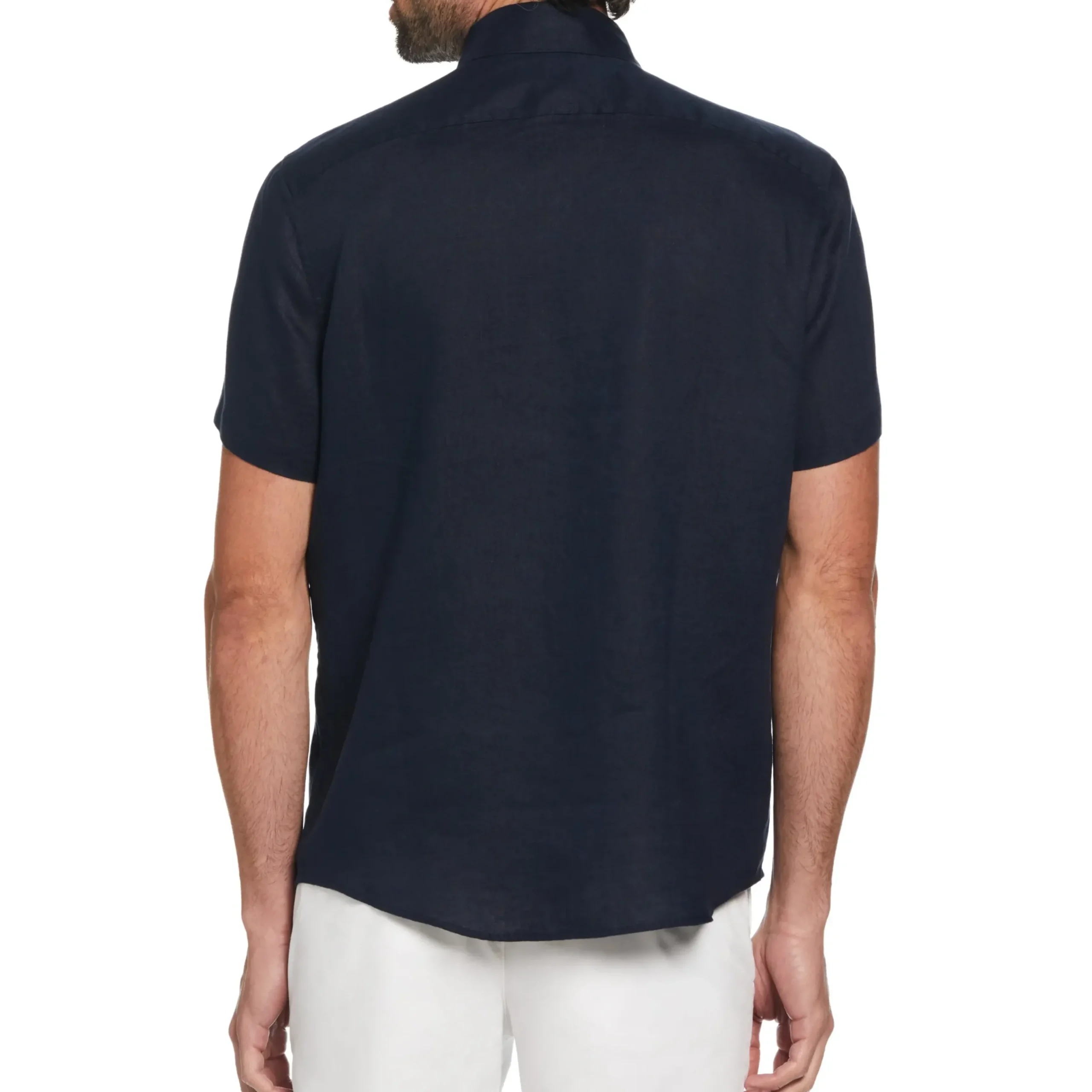 Short Sleeve Washed Linen Shirt