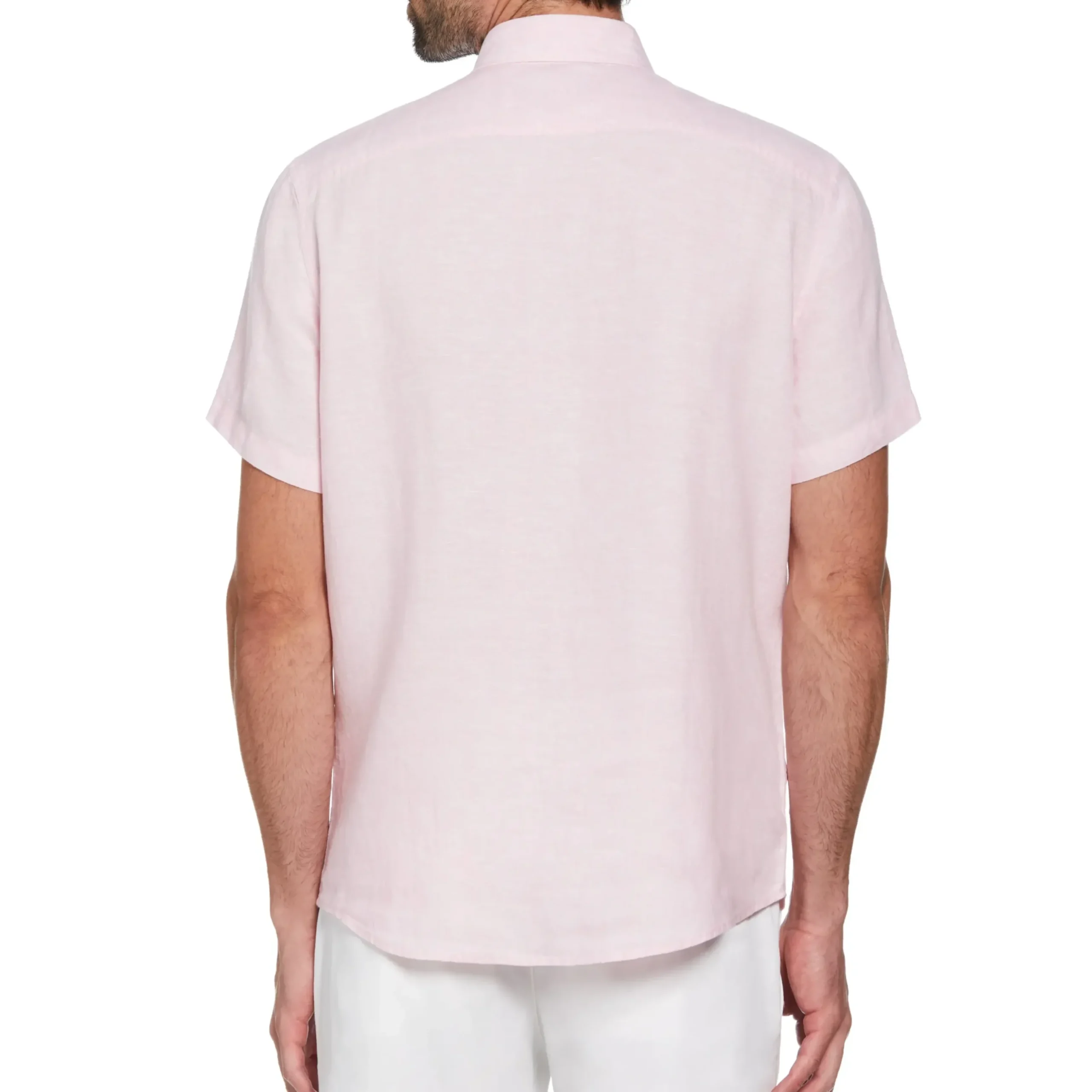 Short Sleeve Washed Linen Shirt