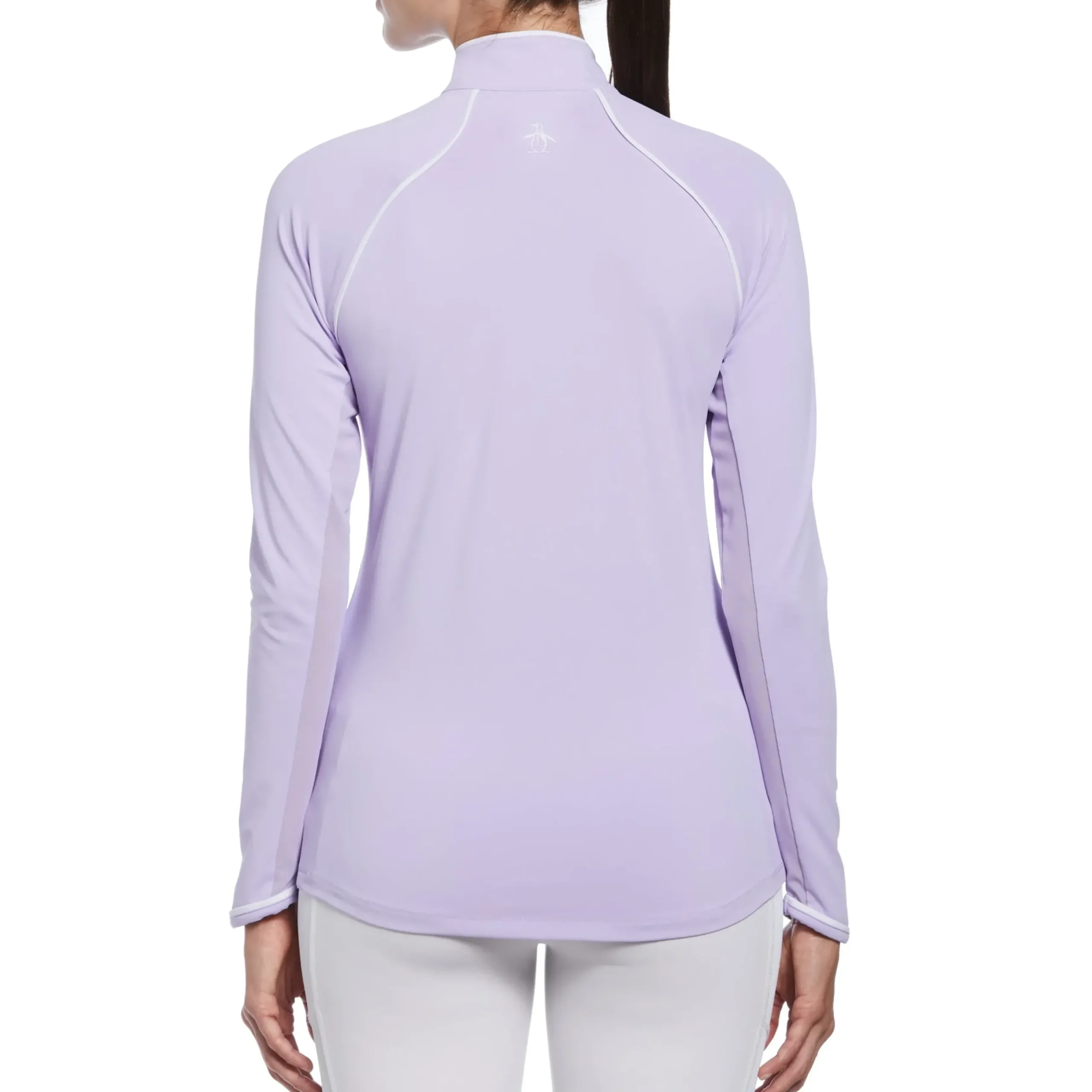 Solid Long Sleeve Tennis Shirt with Sun Protection