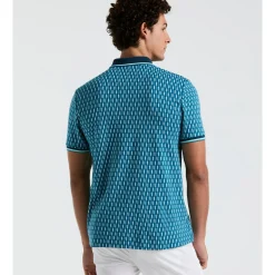 Tipped Jacquard Geo Polo