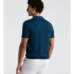 Vertical Stripe Sweater Polo