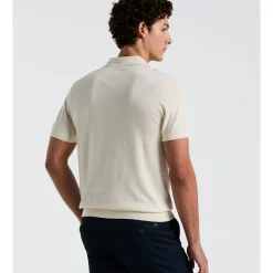 Vertical Stripe Sweater Polo