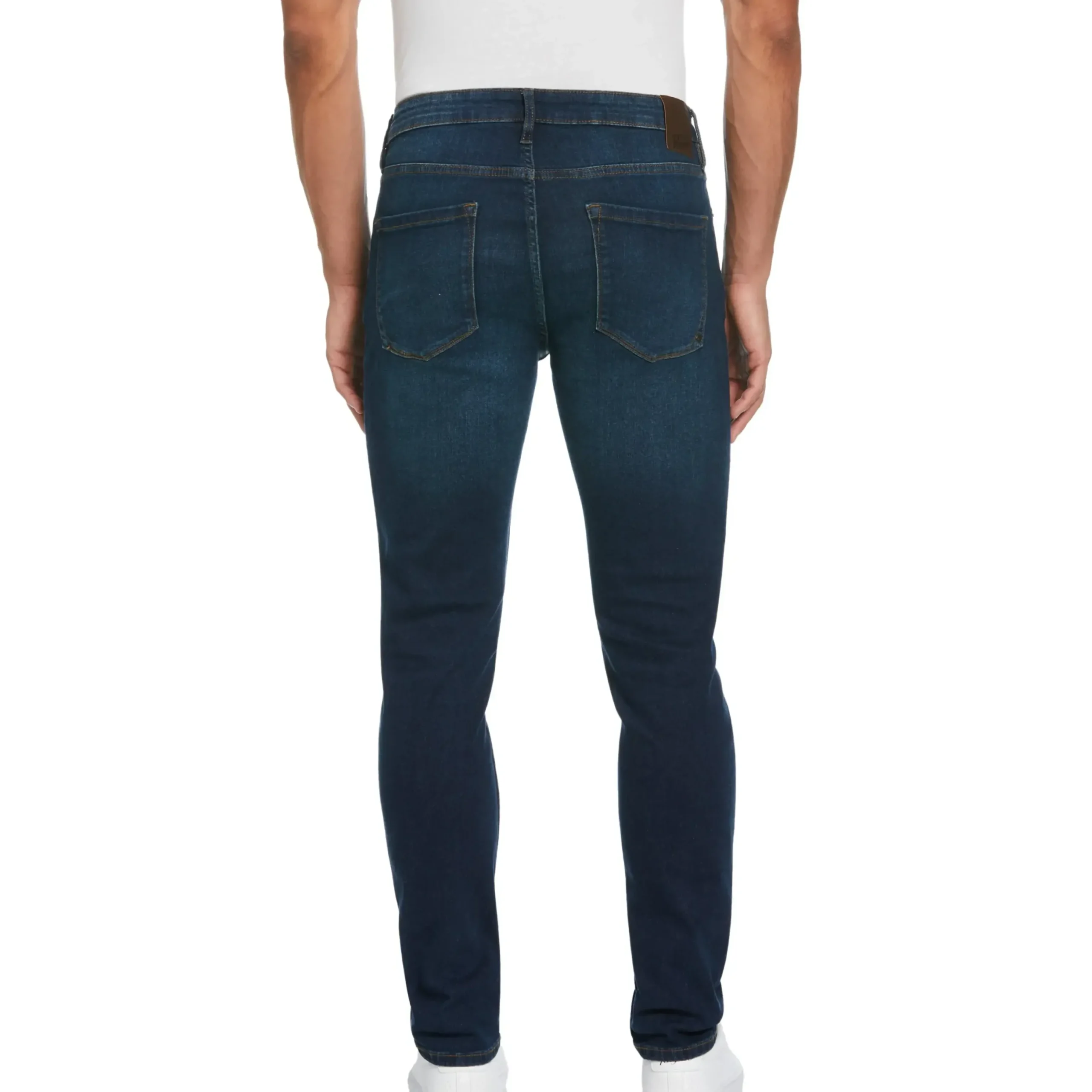 Vintage Wash Slim Fit Stretch Denim Trousers
