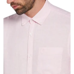 Washed Linen Shirt - Parfait Pink