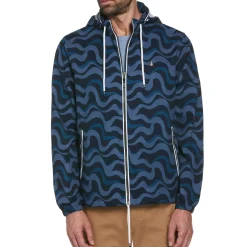 Wavy Print Ripstop Jacket