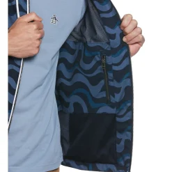Wavy Print Ripstop Jacket