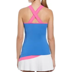 Women's Color Block Quarter Zip Tennis Tank