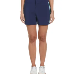 Women's Contrast Seam Side Snap Golf Shorts
