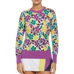 Women's Floral Print Pullover Sweater