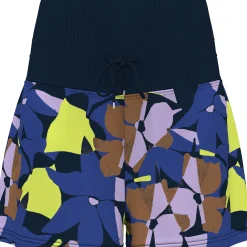 Womens High Waist Floral Print Tennis Shorts