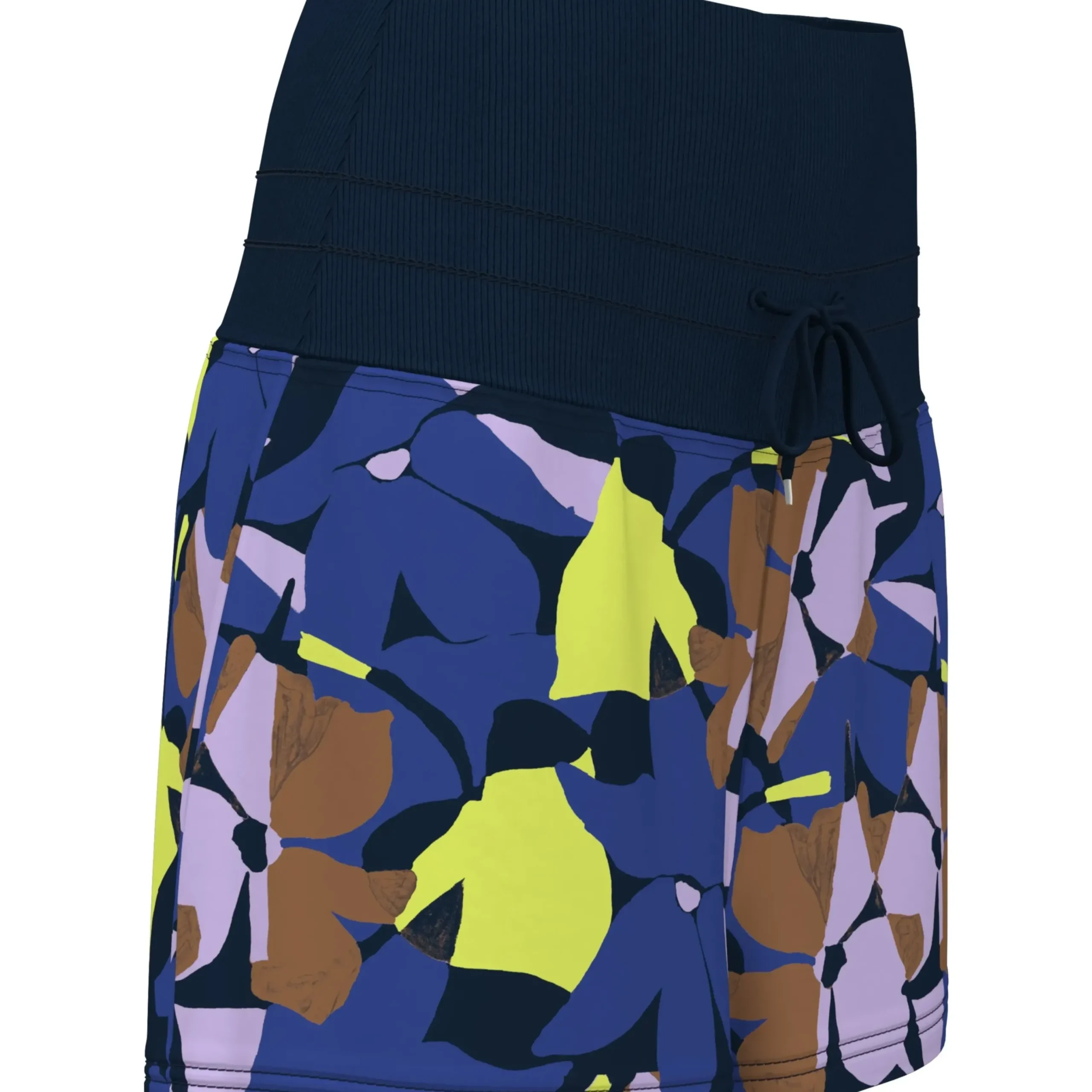 Womens High Waist Floral Print Tennis Shorts