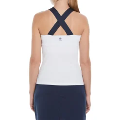 Women's Ribbed Criss Cross Tennis Tank Top