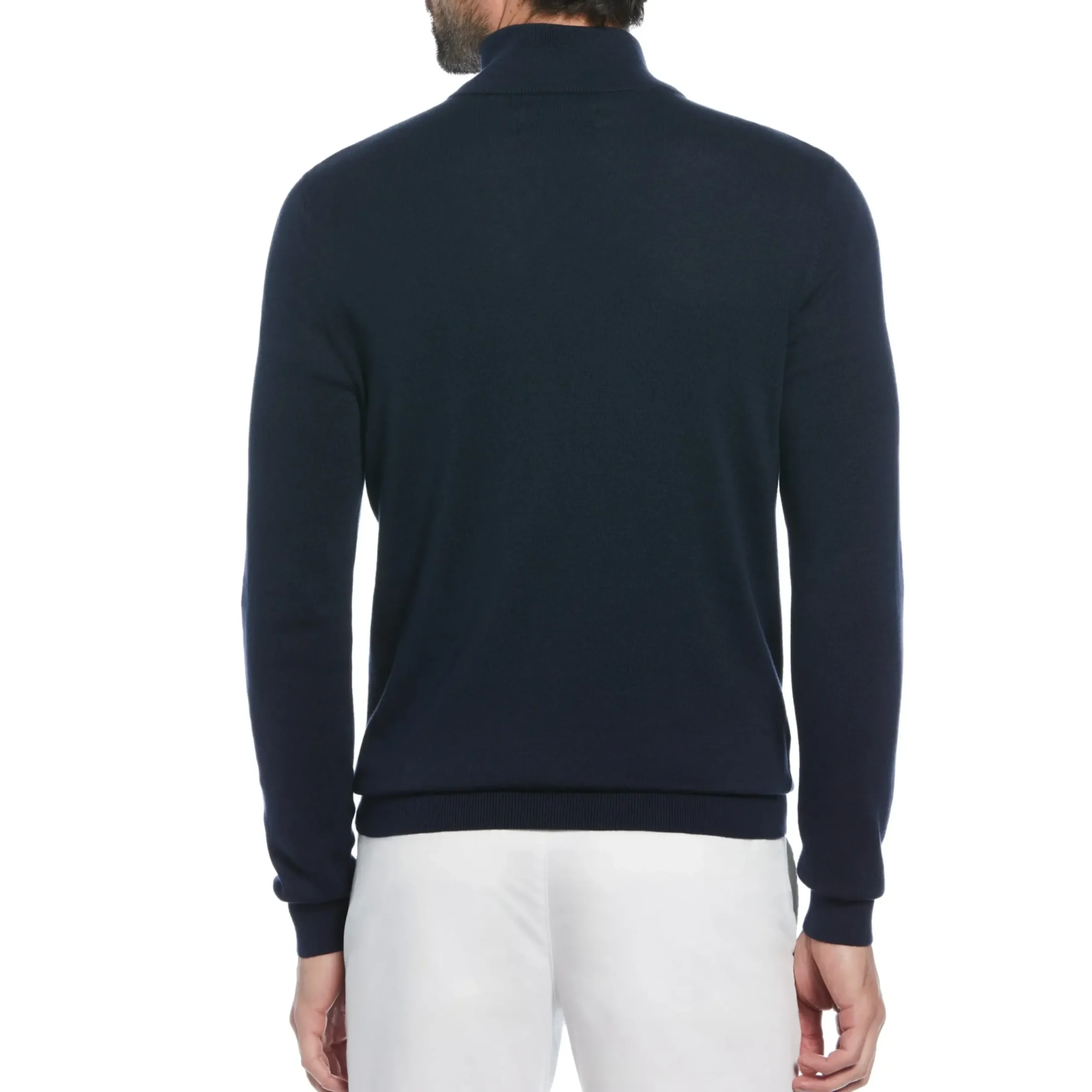 1/4 Zip Cotton Jersey Sweater