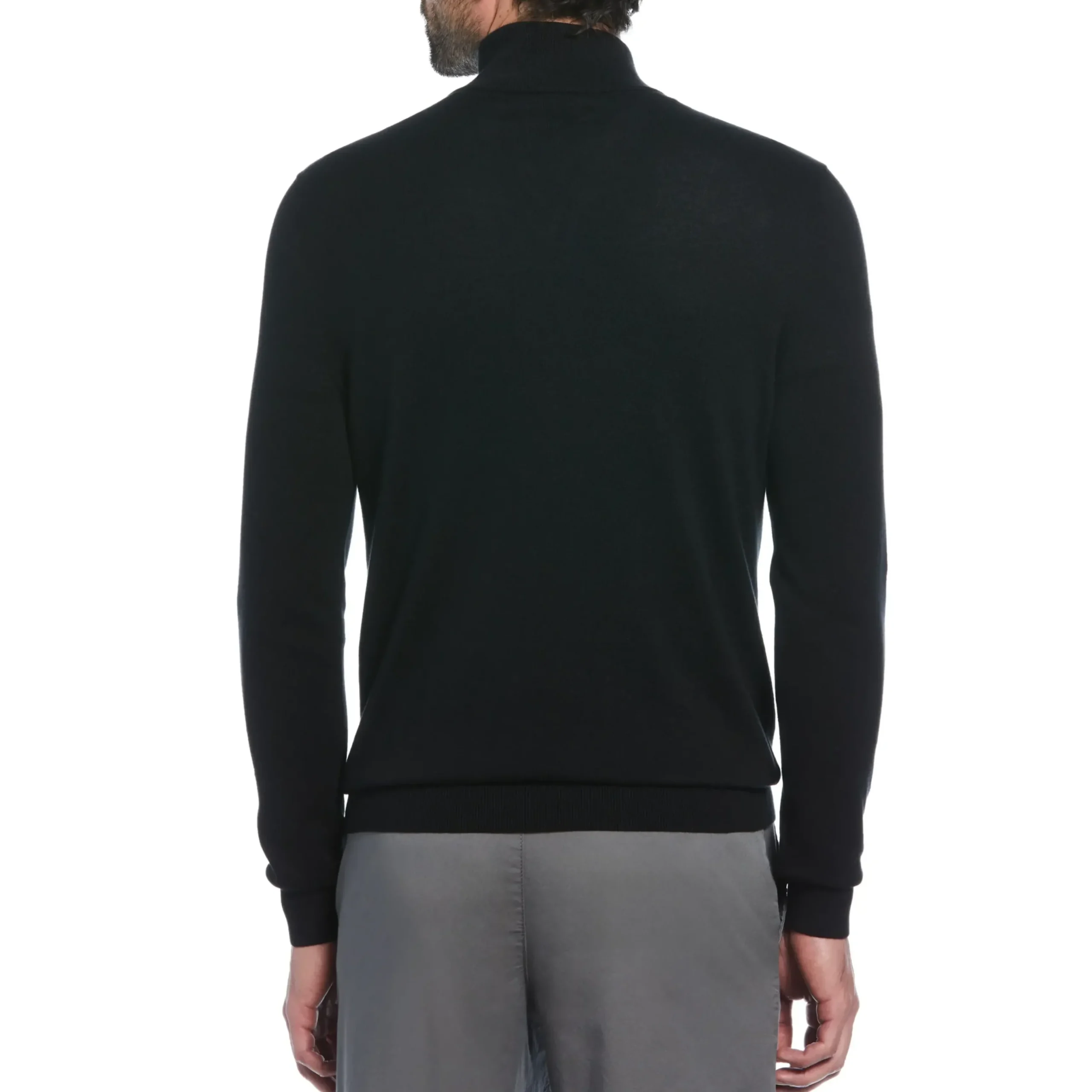 1/4 Zip Cotton Jersey Sweater