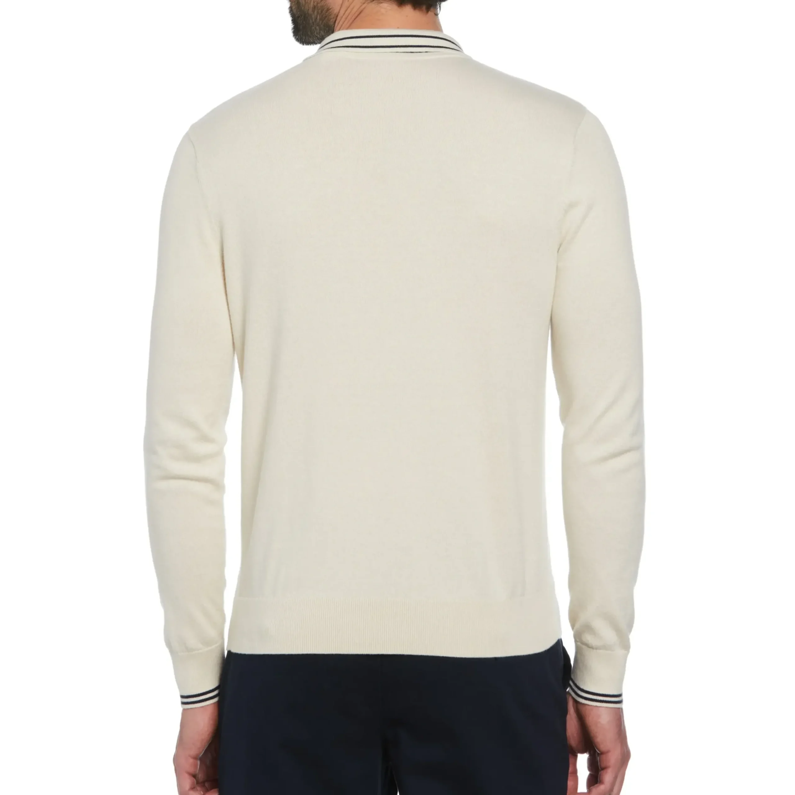 1/4 Zip Cotton Sweater Polo